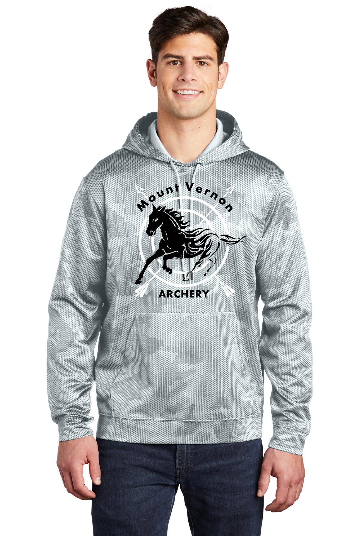 Hex Camo Sport Tek Hoodie Archery