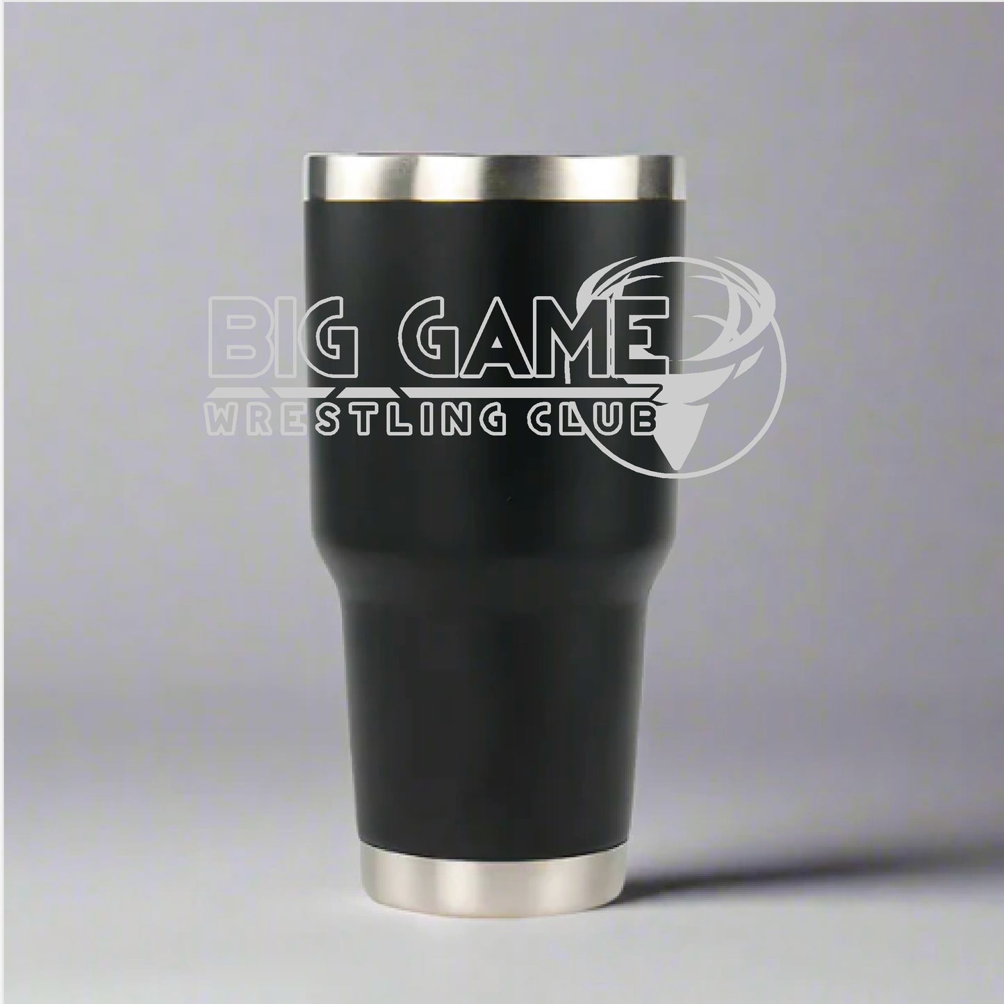 30 Oz Big Game Long Logo Black Cup