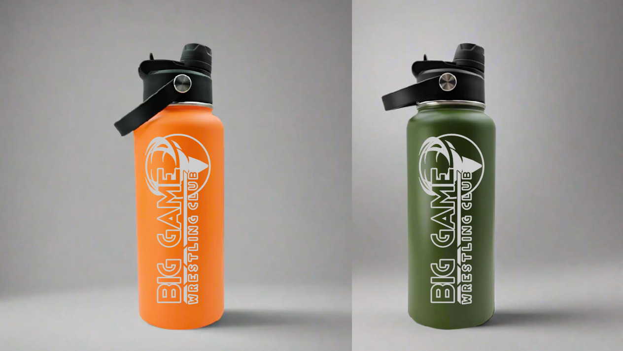 32oz Sports Water Bottle Large Big Game Logo