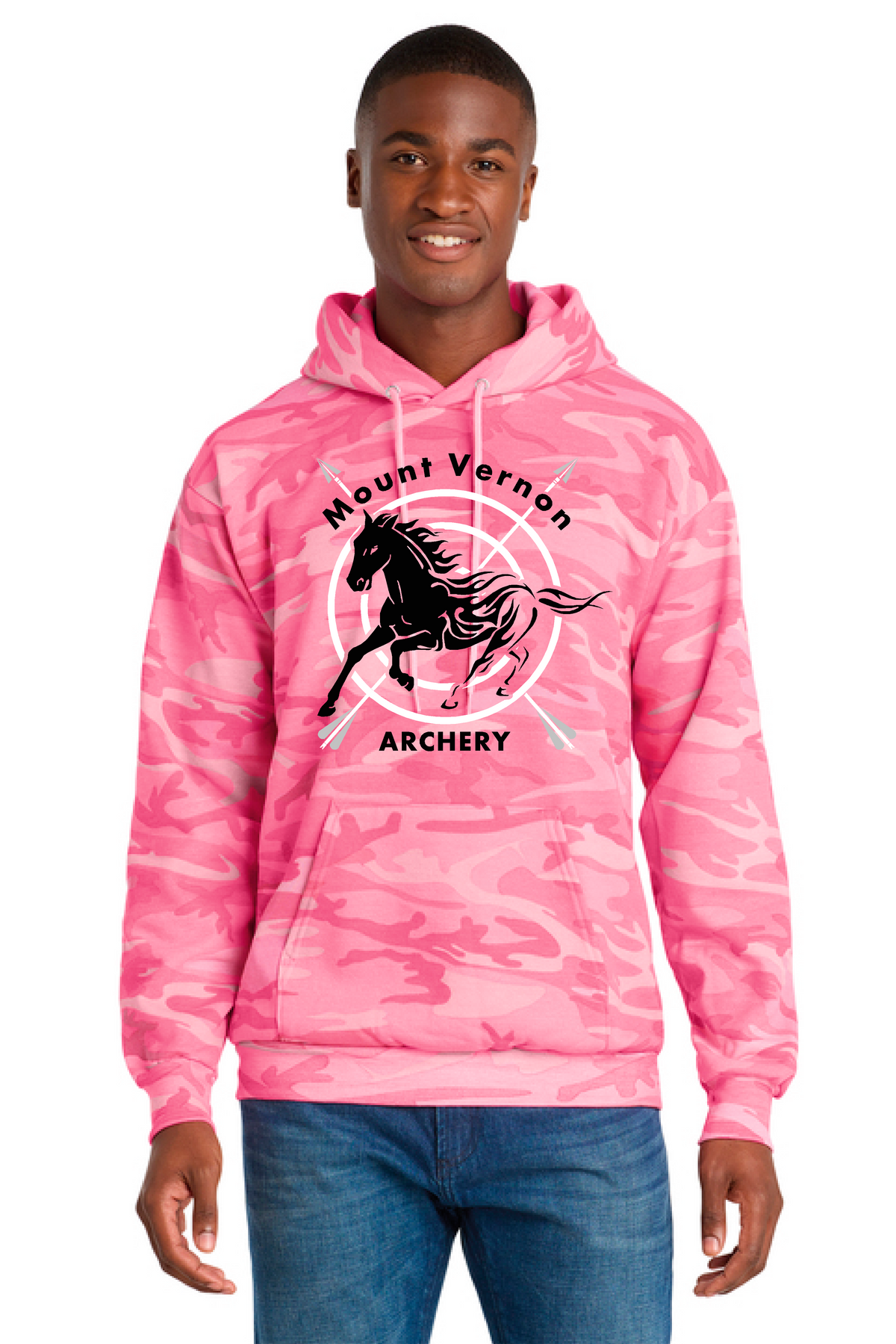 Pink Camo Hoodie Archery Port and Co