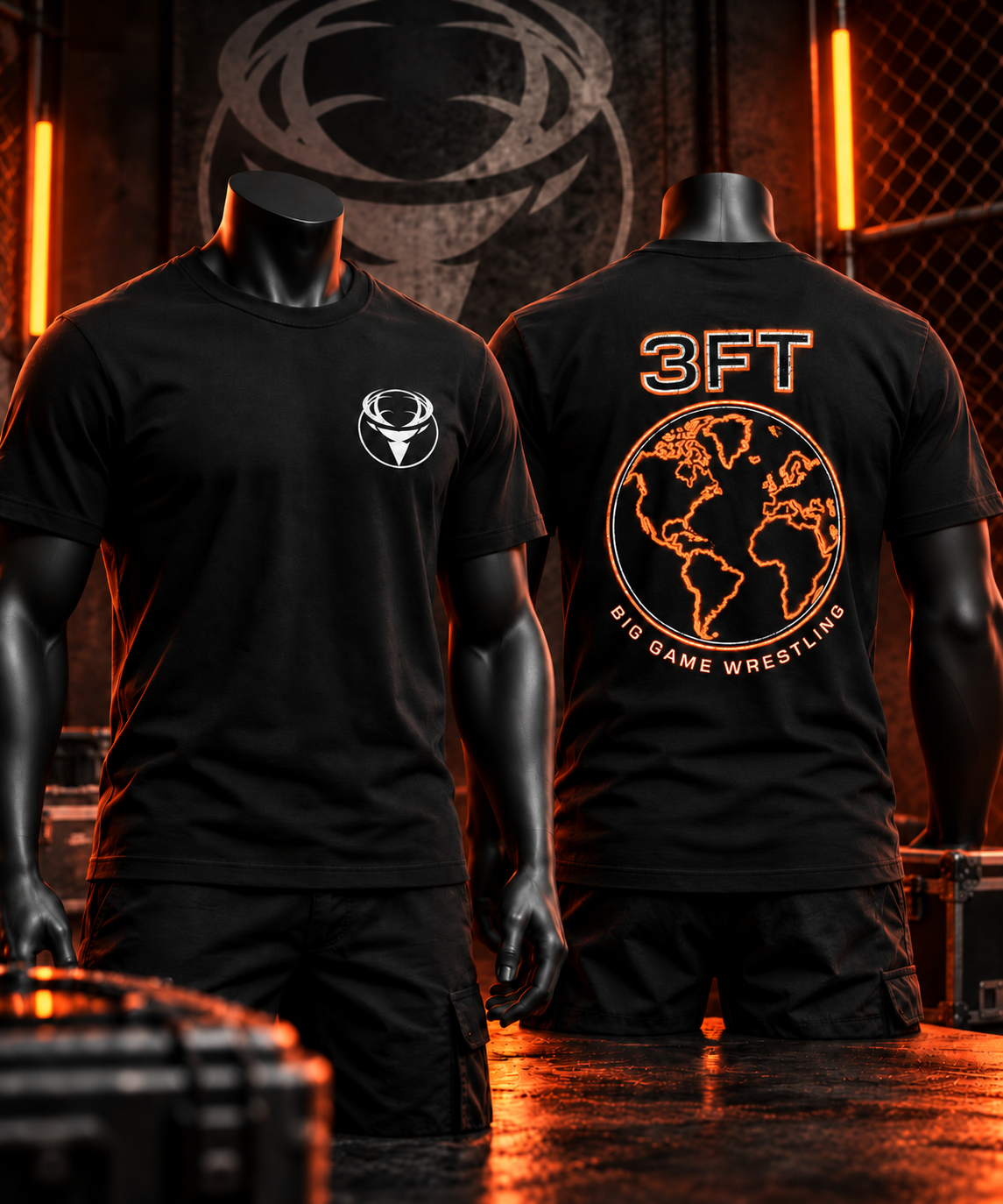 Black Gildan Tee Big Game 3FT