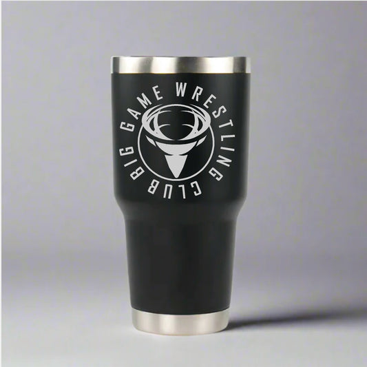 30 Oz Big Game Circle Logo Black Cup